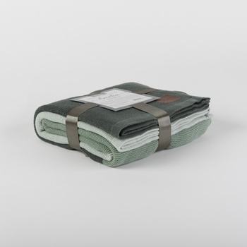 Дилиос Плетено одеяло 120/175 см АМЕЛИЯ зелено