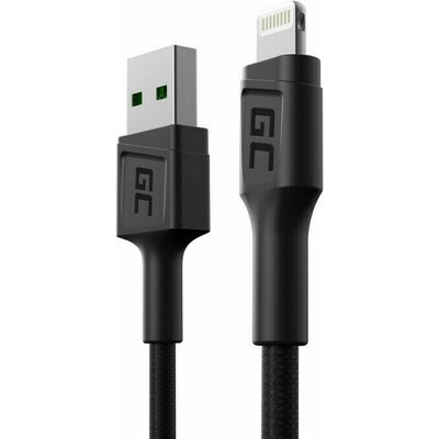 Green Cell KABGC24 rýchlonabíjací kábel Power Stream USB-A - Lightning 30cm pre Apple 2.4A
