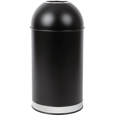Bolero okrúhly odpadkový kôš s otvoreným vekom, čierny, 40 l