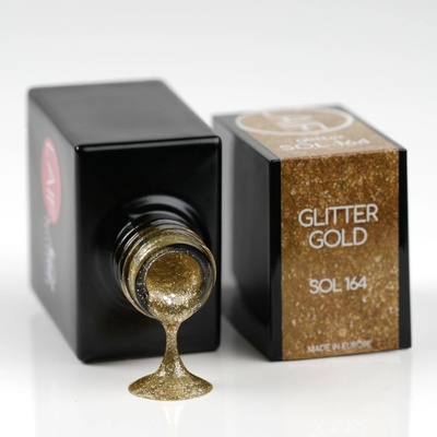 Laif gel lak zlatý SOL 164 Glitter Gold 10 ml