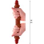 ToyJoy Двуслойно силиконово дилдо Foreskin Double Dong 35 см