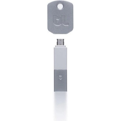 Bluelounge Ключодържател със зарядно USB Kii microUSB бял (KI-MC-WH)