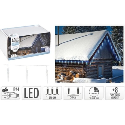 Světelný závěs H&S Decoration sople 21 50 světýlek