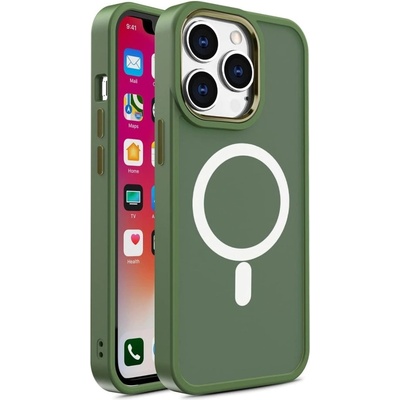 HQWear Кейс HQWear Color Matte за iPhone 15 Plus, съвместим с MagSafe, зелен (5907769357138)