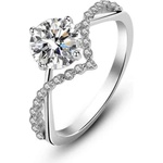 Silenti Jewelry Сребърен пръстен "Чувственост" - 7 - 54.5мм (17.2мм диам. )