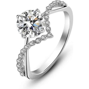 Silenti Jewelry Сребърен пръстен "Чувственост" - 7 - 54.5мм (17.2мм диам. )