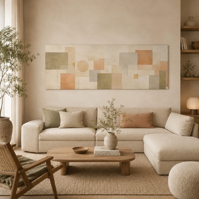 Obraz na plátně - Dokonalá nedokonalost FeelHappy.cz Rozměr obrazu (Šířka x Výška): 240 x 80 cm