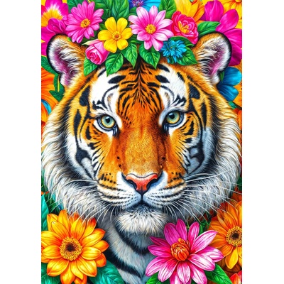 Enjoy - Puzzle Stripes and Blooms - 1 000 piese