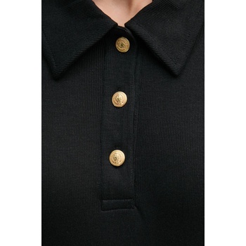 Tommy Hilfiger Тениска с яка Tommy Hilfiger в черно WW0WW44446 (WW0WW44446)