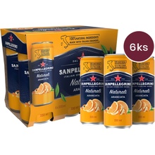 Sanpellegrino Aranciata pomeranč v plechovce 6 x 330 ml