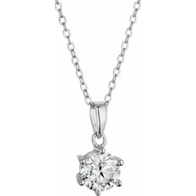 Pavona Strieborný náhrdelník 12M00003 moissanite