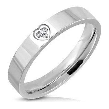 Nubis NSS3004 ZR dámský snubní prsten se srdíčkem