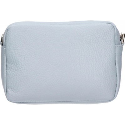 Dámská kožená crossbody kabelka Italia Marika světle modrá