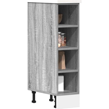 vidaXL Долен шкаф "Рига" сив, цвят сонома, 20x44, 5x81, 5 см, инженерно дърво (854189)