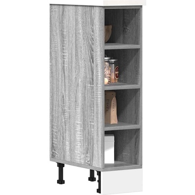 vidaXL Долен шкаф "Рига" сив, цвят сонома, 20x44, 5x81, 5 см, инженерно дърво (854189)