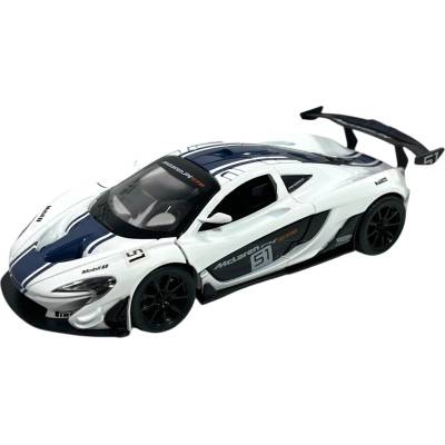 Re-El Toys Метален автомобил Re-El Toys - McLaren P1, #51 Racing, 2013, 1: 43, бял (0831 W)