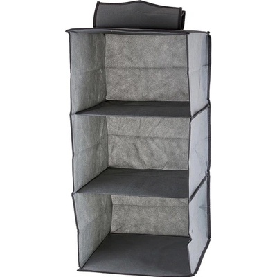 Verk 01325 Závesný organizér s 3 priehradkami 30x30x60cm šedá