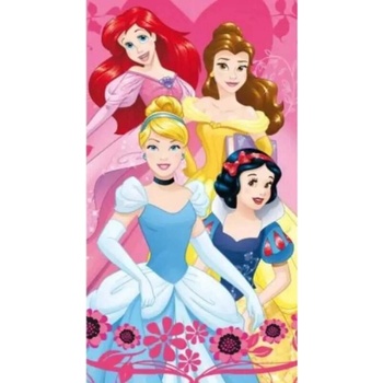 Jerry Fabrics Detská osuška s potlačou Princezné heart 70 x 140 cm