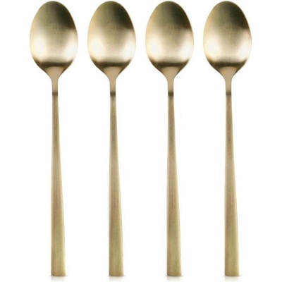 Excellent Houseware EH Sada zlatých koktejlových lžiček 4 ks 18 cm 18 cm