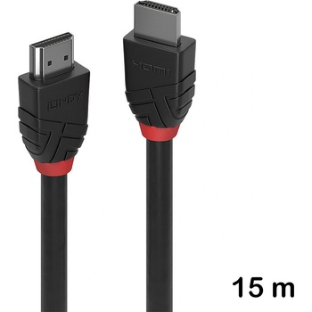 Lindy HDMI Стандартен кабел 15 м, Lindy, Black Line 36469 (36469)
