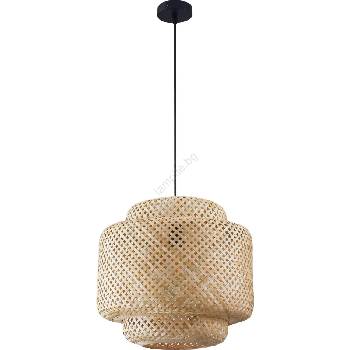 Polux Пендел BERTA 1xE27/20W/230V Ø 40 см бамбук (SA2070)