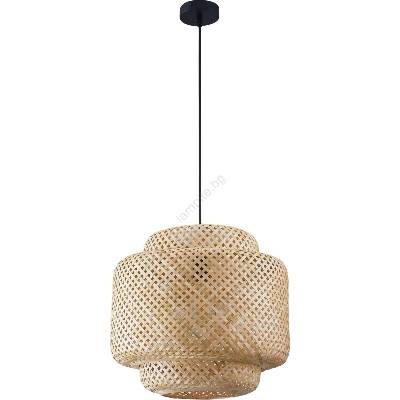 Polux Пендел BERTA 1xE27/20W/230V Ø 40 см бамбук (SA2070)