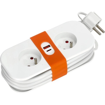 Kobi 2 Plug + 2 USB 1,4 m KB0406