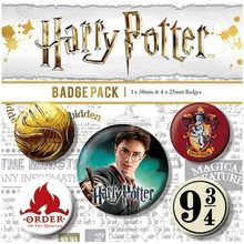 Harry Potter: Gryffindor Crest – sada 5 odznakov