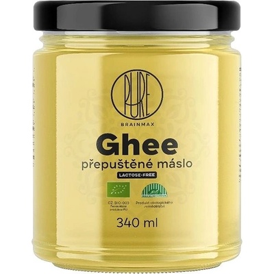 BrainMax Pure Ghee přepuštěné Máslo Ghí Bio 340 ml – Zbozi.Blesk.cz