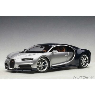 AUTOart Bugatti Vision GT strieborná/modrá karbónová 2015 1:18