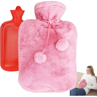 Verk Plyšový termofor 1700 ml růžový