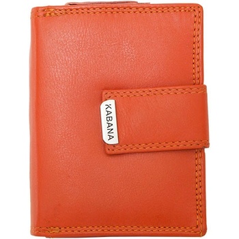 Oranžová kompaktní Dámská kožená peněženka Kabana