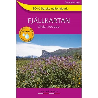 mapa SWE BD10 Sareks NP 1:100 t.