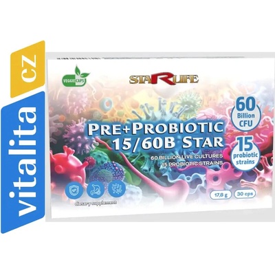Starlife PRE + Probiotic 15/60B Star 30 kapslí