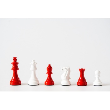 Italfama Дървени фигурки Staunton Red& White