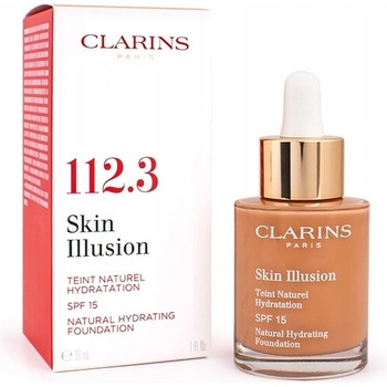 Clarins Face Make-Up Skin Illusion rozjasňujúci hydratačný make-up SPF15 112.3 Sandalwood 30 ml