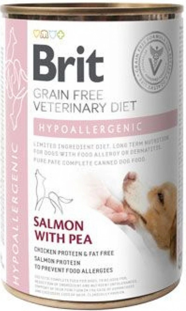 Brit Veterinary Diet Dog Grain Free Hypoallergenic Salmon & Pea 400 g Brit Veterinary Diet Dog Grain Free Hypoallergenic Salmon & Pea 400 g