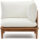 Kave Home Portitxol bílé látkové zahradní modulární křeslo