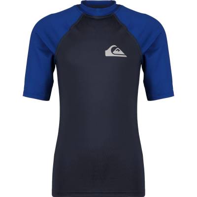 Quiksilver Детска плажна тениска от ликра Quiksilver Kid's Everyday UPF50 S/S Lycra - Dark Navy / Monaco Blue - размер 14 (US) (750-1801-0814)