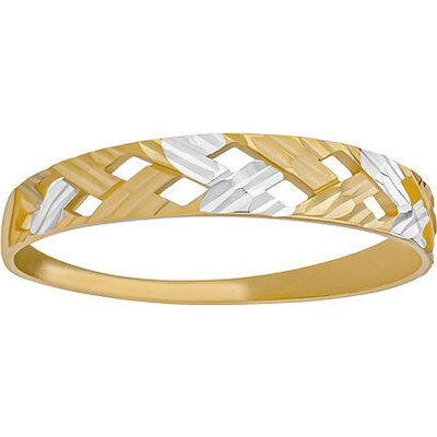 SILVEGO Zlatý prsten Mitzi ze žlutého a bílého zlata FNNNP224RGYW