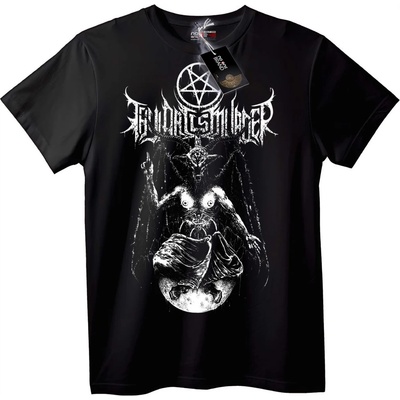 NOONEBRAND Тениска Baphomet Pentagram черна - 4XL, White