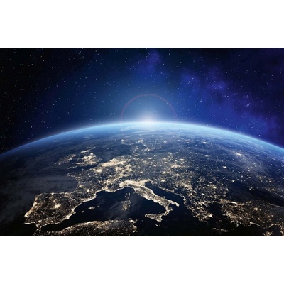 Dimex MS-5-2262 Vliesová fototapeta Městská světla z vesmíru rozměry 375 x 250 cm