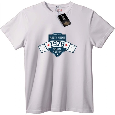 NOONEBRAND Тениска Винтидж Варсити 1978 - XL, Black