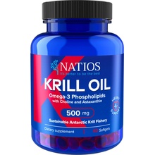 Natios Krill Oil, Olej z antarktického krilu s astaxantinem, 500 mg, 60 softgel kapslí