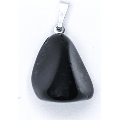 Milujeme Kameny Obsidián černý přívěsek P65