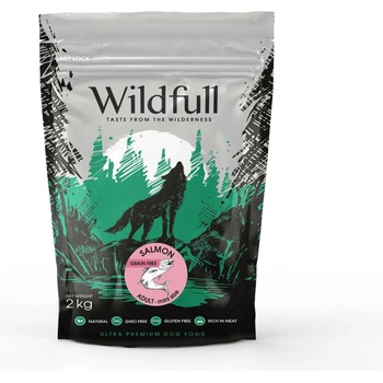 Wildfull dog salmon mini size - Пълноценна суха храна за израснали кучета от малки и мини породи, без зърно, със сьомга, 2 кг