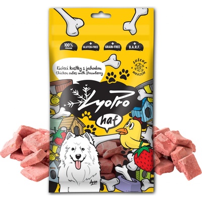 Lyopro DOG poch mrazem sušené Kuř kostky s jah 50 g