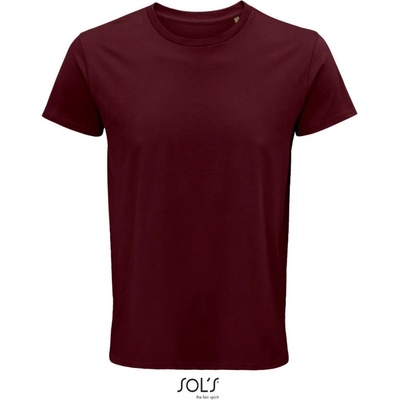 SOL's Collection Tričko Crusader Men z bio bavlny krátký rukáv pánské Burgundová