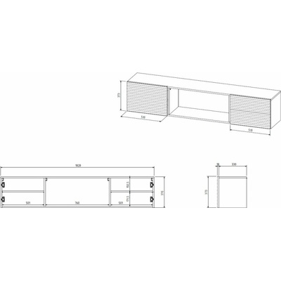 Cama Meble Tula 183x35x37 cm