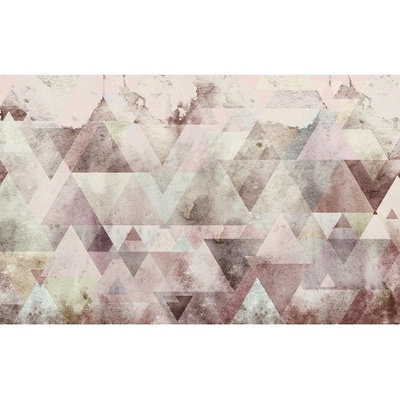 Komar Vliesová fototapeta Triangles Red rozměry 400 x 250 cm